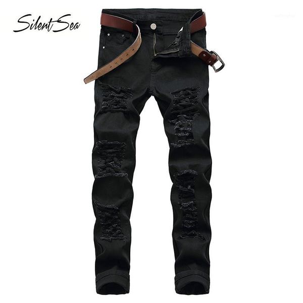 silentsea slim fit distressed ripped jeans men brand casual denim pants hole brand black straight mens hip hop jeans1, Blue
silentsea slim fit distressed ripped jeans men brand casual denim pants hole brand black straight mens hip hop jeans1, Blue