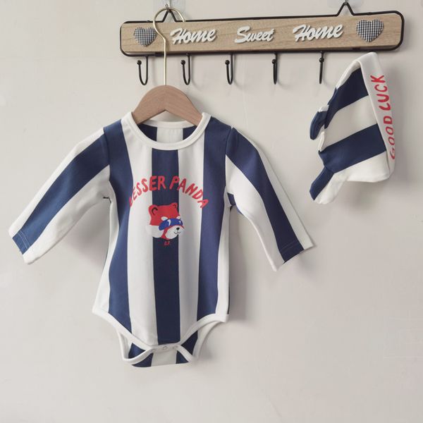 2021 new newborn infant kids baby girl bodysuit cartoon print long sleeve jumpsuit with hat fashion big striped clothes outfits b9ro, Blue
2021 new newborn infant kids baby girl bodysuit cartoon print long sleeve jumpsuit with hat fashion big striped clothes outfits b9ro, Blue