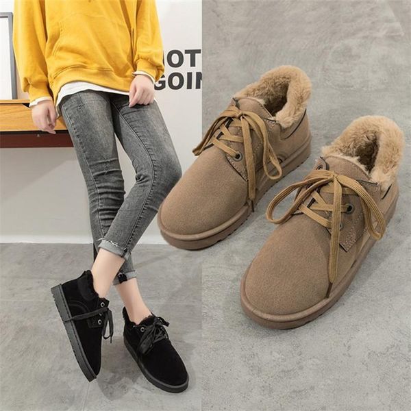 snow boots women's 2020 autumn and winter new korean style flat low-heel casual lace-up warm ladies cotton boots, Black
snow boots women's 2020 autumn and winter new korean style flat low-heel casual lace-up warm ladies cotton boots, Black