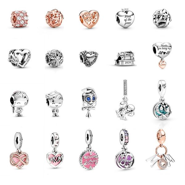 925 sterling silver luxury women's zircon jewelry mother happy birthday love baby pendant loose beads fit pandora bracelet necklace diy, Black
925 sterling silver luxury women's zircon jewelry mother happy birthday love baby pendant loose beads fit pandora bracelet necklace diy, Black