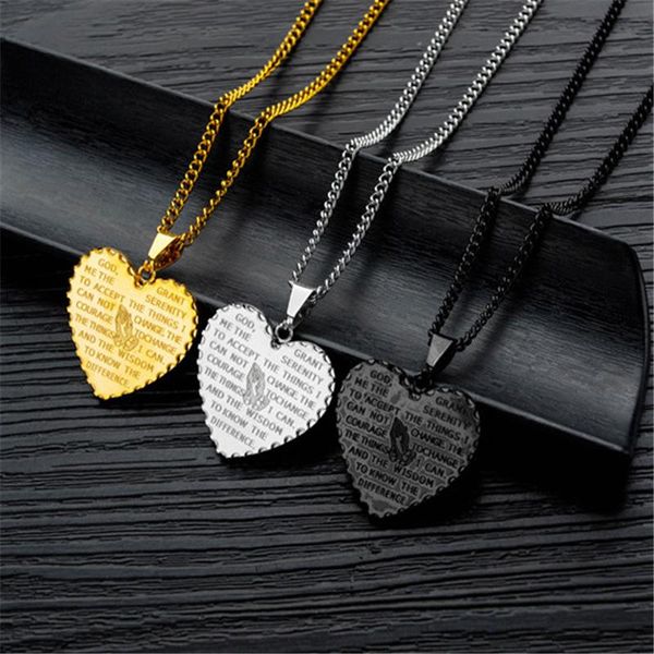 stainless steel bible applause heart pendant necklace religious jewelry christian prayer scripture chain necklace for women, Silver
stainless steel bible applause heart pendant necklace religious jewelry christian prayer scripture chain necklace for women, Silver