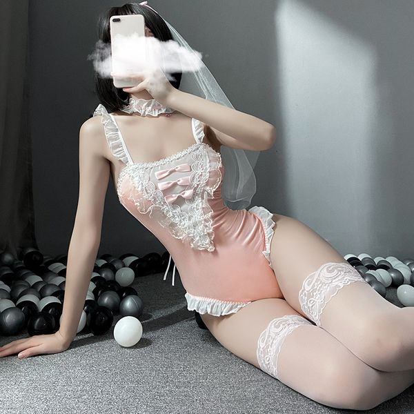 women kawaii uniform erotic bride cosplay costumes 3pcs veil collar bodysuit lace porno maid lingerie set, Black;white
women kawaii uniform erotic bride cosplay costumes 3pcs veil collar bodysuit lace porno maid lingerie set, Black;white