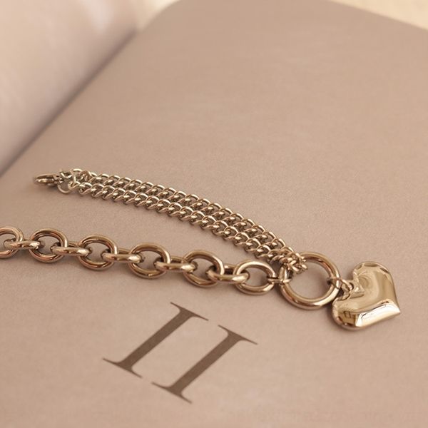 irtg7 fashion steel heart almond thick ring chain titanium love plated 18k allergy gold bracelet bracelet without real cxaob, Golden;silver
irtg7 fashion steel heart almond thick ring chain titanium love plated 18k allergy gold bracelet bracelet without real cxaob, Golden;silver