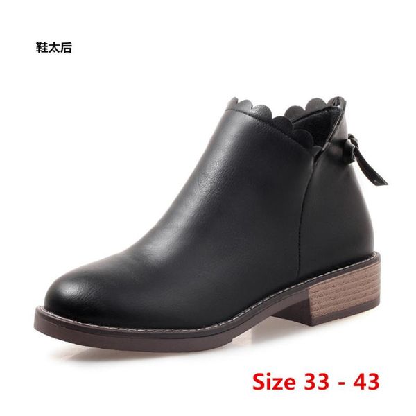 boots short woman low heel heels for women shoes spring autumn ankle booties female small big size 33 - 43, Black
boots short woman low heel heels for women shoes spring autumn ankle booties female small big size 33 - 43, Black