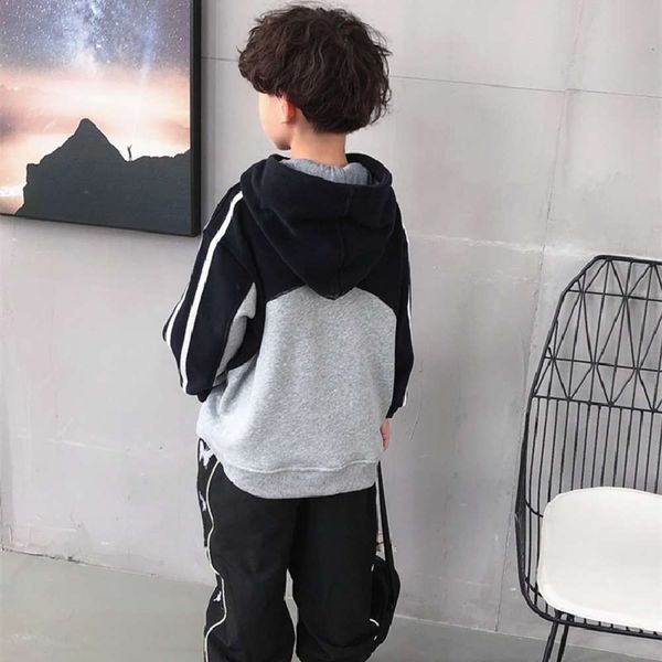clothing and winter rui ai autumn 2020 new boys' with plush warmth children's hoodie fashion 6hqo, Black 
clothing and winter rui ai autumn 2020 new boys' with plush warmth children's hoodie fashion 6hqo, Black