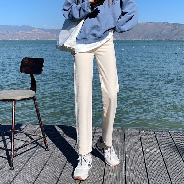 women's jeans 2021 spring beige straight women large size s-5xl solid color loose mom denim pants female fashion korean streetwear, Blue
women's jeans 2021 spring beige straight women large size s-5xl solid color loose mom denim pants female fashion korean streetwear, Blue