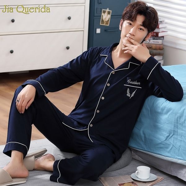 royal blue solid pijama men suits leisure night home wear long sleeve cardigan button pocket trousers two piece chinese pajamas lj201113, Black;brown
royal blue solid pijama men suits leisure night home wear long sleeve cardigan button pocket trousers two piece chinese pajamas lj201113, Black;brown