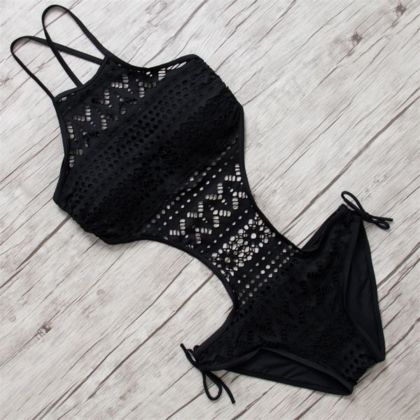 swimsuit women one pieces swimwear female hollow monokini black halter bathing suit pad swimming suit solid bodysuit t200114, White;black
swimsuit women one pieces swimwear female hollow monokini black halter bathing suit pad swimming suit solid bodysuit t200114, White;black