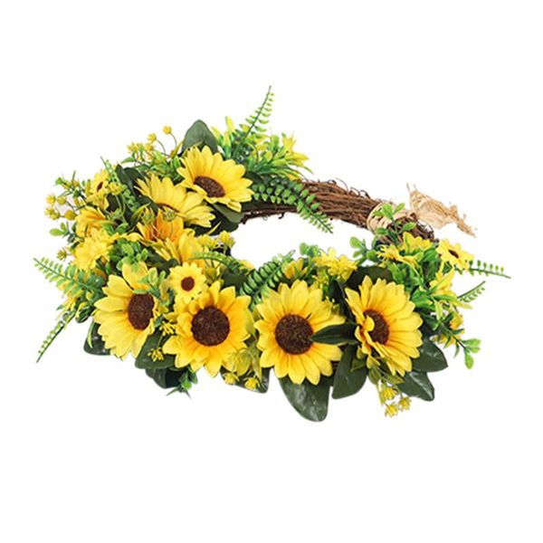 tablesilk cloth artificial flower sunflower wreath wall hanging simulation living room indoor outdoor party door home decor
tablesilk cloth artificial flower sunflower wreath wall hanging simulation living room indoor outdoor party door home decor