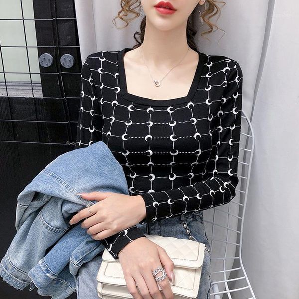t-shirt women's dress 2020 nian early autumn new style square collar off-shoulder fashion printed long sleeve tight base shirt t1, White
t-shirt women's dress 2020 nian early autumn new style square collar off-shoulder fashion printed long sleeve tight base shirt t1, White
