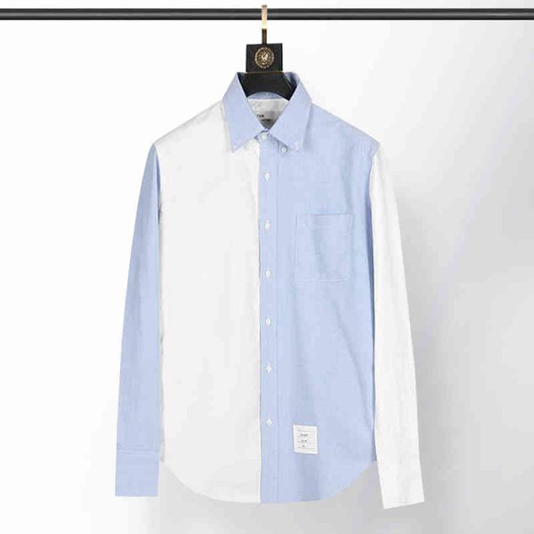 light luxury tide brand tb men's clothing spring and autumn pure cotton oxford embroidery contrast color splicing personalized slim lon, White;black
light luxury tide brand tb men's clothing spring and autumn pure cotton oxford embroidery contrast color splicing personalized slim lon, White;black