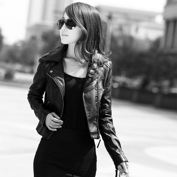 2021 new black fall casual long sleeve leather jacket coat s-3xl spring autumn short jackets for women clothing rg9p, Black;brown
2021 new black fall casual long sleeve leather jacket coat s-3xl spring autumn short jackets for women clothing rg9p, Black;brown