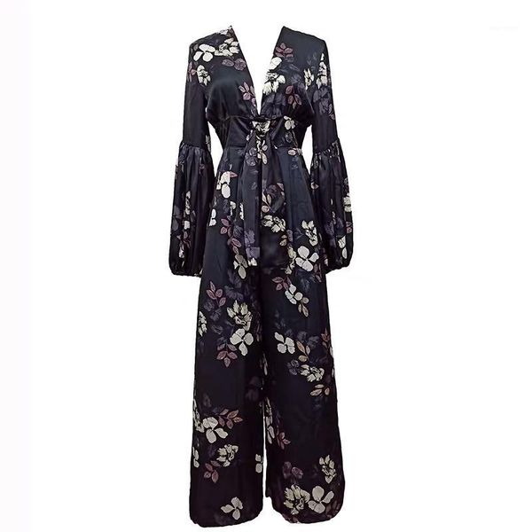 2019 summer maxi long women print jumpsuits loose overall v-neck evening party ankle-length bohemian full sleeve pants black1, Black;white
2019 summer maxi long women print jumpsuits loose overall v-neck evening party ankle-length bohemian full sleeve pants black1, Black;white