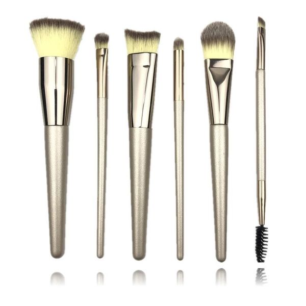 makeup brushes 6 pcs luxury champagne set for foundation powder blush eyeshadow concealer large make up brush cosmetics beauty t
makeup brushes 6 pcs luxury champagne set for foundation powder blush eyeshadow concealer large make up brush cosmetics beauty t