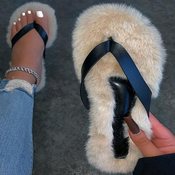 2021 women sandals flats slippers winter warm shoes fashion ladies flip flops shoes woman slides female furry slippers, Black
2021 women sandals flats slippers winter warm shoes fashion ladies flip flops shoes woman slides female furry slippers, Black