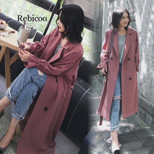 autumn new women korean loose casual long section double-breasted temperament windbreaker fashion lapel long sleeves coat, Tan;black
autumn new women korean loose casual long section double-breasted temperament windbreaker fashion lapel long sleeves coat, Tan;black