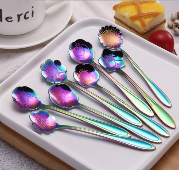 7 colors flower mixing spoon stainless steel colorful flower coffee spoon 8 kinds of flowe bbyrmz bde_luck
7 colors flower mixing spoon stainless steel colorful flower coffee spoon 8 kinds of flowe bbyrmz bde_luck