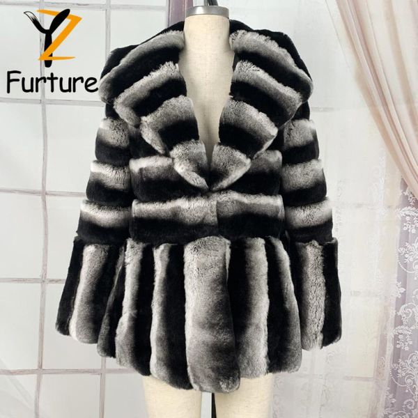 women's fur & faux fashion women real rex hooded coat with lapel skirt hem design chinchilla color winter natural jackets, Black
women's fur & faux fashion women real rex hooded coat with lapel skirt hem design chinchilla color winter natural jackets, Black