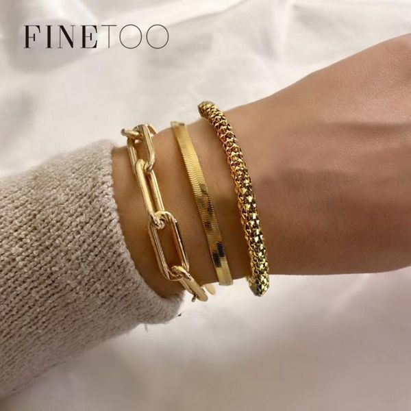 3 pcs punk gold color stacking thick chain bracelet for women hip hop layered geometric snake chain bracelet set pulseras, Black
3 pcs punk gold color stacking thick chain bracelet for women hip hop layered geometric snake chain bracelet set pulseras, Black