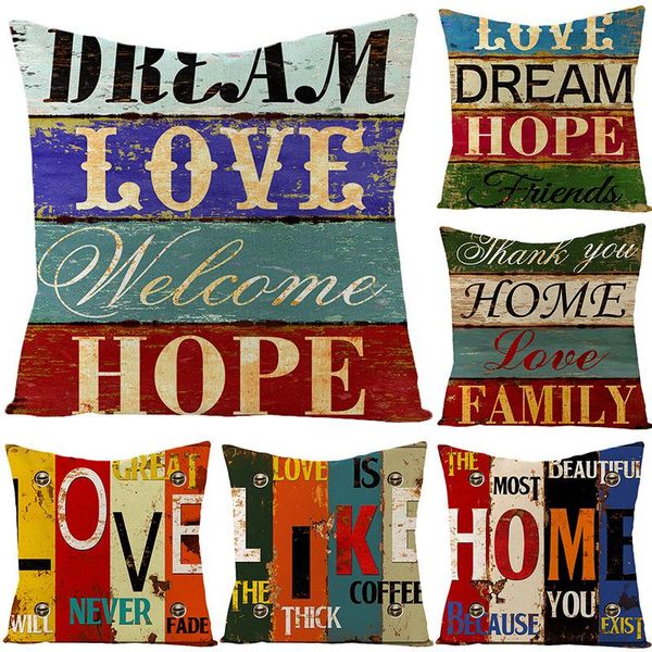 retro phrases print pillow case cotton linen european vintage book pillow cushion cover sofa chair decorative pillows 18"
retro phrases print pillow case cotton linen european vintage book pillow cushion cover sofa chair decorative pillows 18"