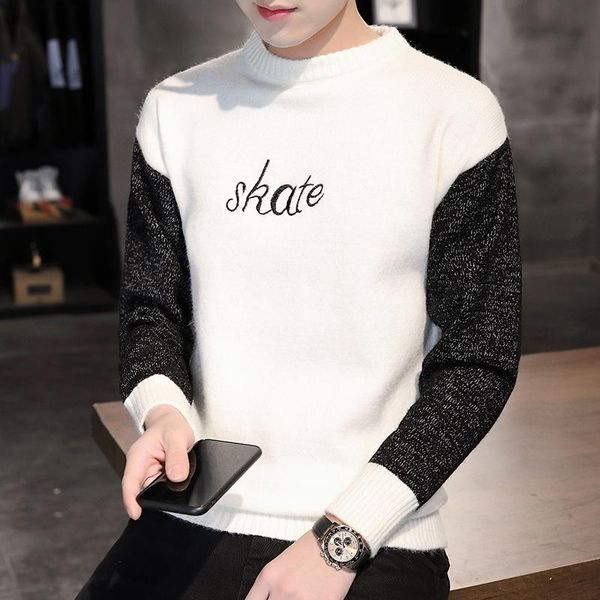 2020 spring autumn men's sweater fashion japan style streetwea embroidered letters sweaters male casual men clothing sweater men, White;black
2020 spring autumn men's sweater fashion japan style streetwea embroidered letters sweaters male casual men clothing sweater men, White;black