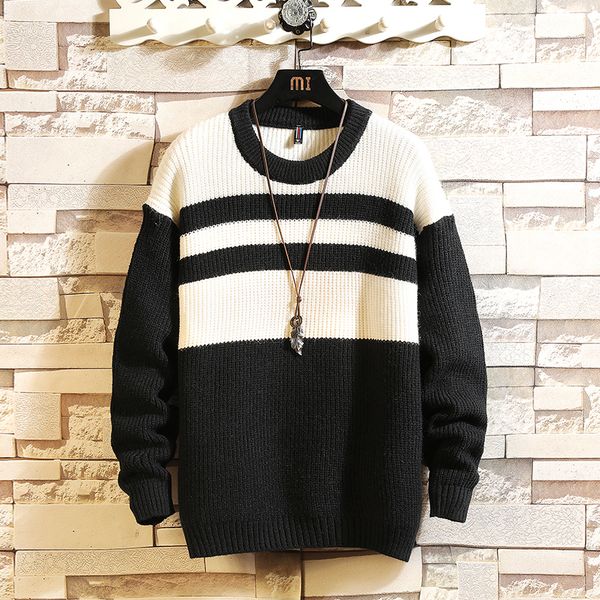 2021 new sweaters men's black long sleeves autumn spring pullover knitted o-neck plus oversize 5xl 6v06, White;black
2021 new sweaters men's black long sleeves autumn spring pullover knitted o-neck plus oversize 5xl 6v06, White;black