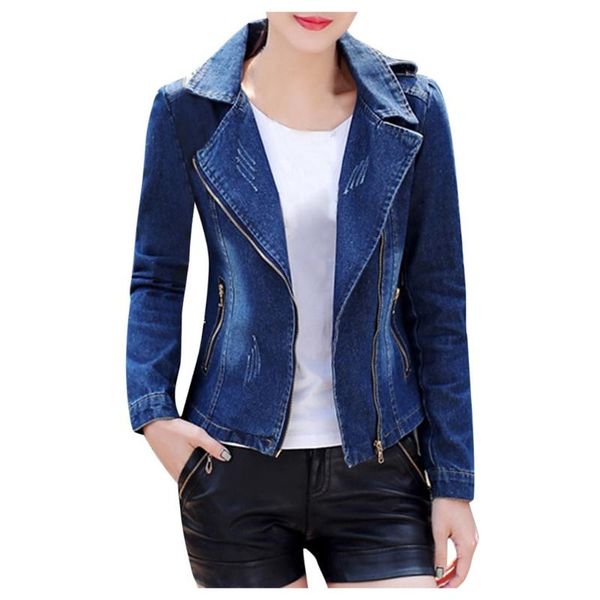 fashion women denim jackets lapel solid casual long sleeve slim jeans jacket cardigan zipper coat outwear manteau femme, Black;brown
fashion women denim jackets lapel solid casual long sleeve slim jeans jacket cardigan zipper coat outwear manteau femme, Black;brown