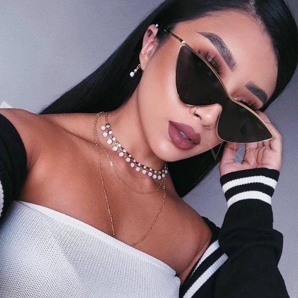 sunglasses black women cat eye eyewear original one piece sun glasses for female candy eyeglasses brand designer uv400, White;black
sunglasses black women cat eye eyewear original one piece sun glasses for female candy eyeglasses brand designer uv400, White;black