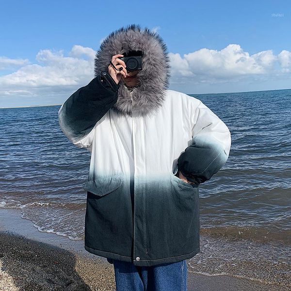 new men gradient casual parka winter mens hooded warm clothes cotton-padded jacket coat thick streetwear mens fashion parkas1, Black
new men gradient casual parka winter mens hooded warm clothes cotton-padded jacket coat thick streetwear mens fashion parkas1, Black