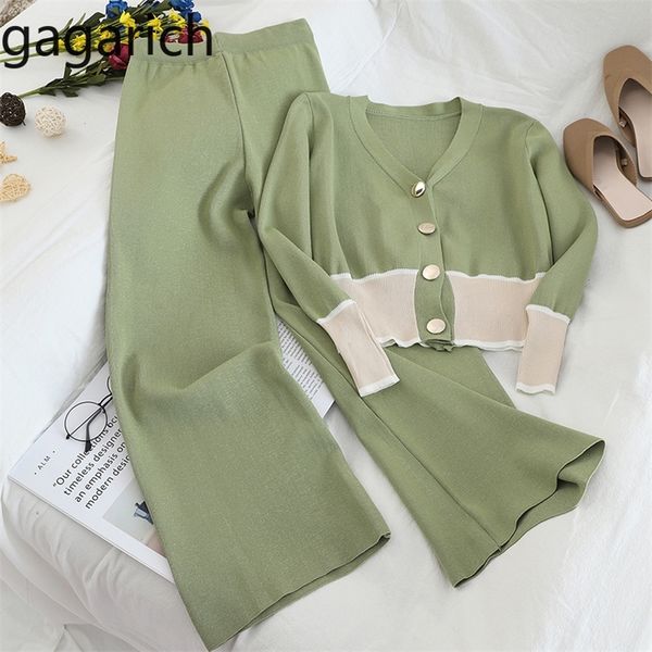 gagarich knitted women two pieces set spring short v-neck button fashion casual wide leg long pants femme elegant sets lj201118, White
gagarich knitted women two pieces set spring short v-neck button fashion casual wide leg long pants femme elegant sets lj201118, White