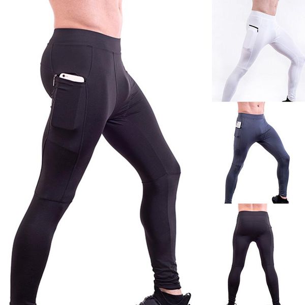 running pants men compression tight sports leggings male gym fitness jogging quick dry trousers workout training bottoms, Black;blue
running pants men compression tight sports leggings male gym fitness jogging quick dry trousers workout training bottoms, Black;blue