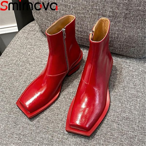 boots smirnova 2021 genuine leather thick heels square toe fashion ladies shoes autumn winter solid color ankle for woman1, Black
boots smirnova 2021 genuine leather thick heels square toe fashion ladies shoes autumn winter solid color ankle for woman1, Black