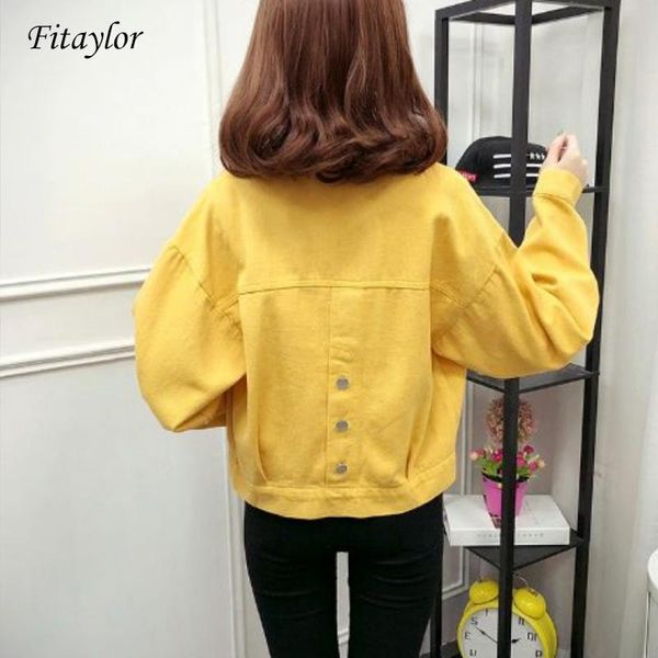 fitaylor women denim jackets 2020 spring autumn streetwear vintage loose coat for women jeans coat cowboy short clothes, Black;brown
fitaylor women denim jackets 2020 spring autumn streetwear vintage loose coat for women jeans coat cowboy short clothes, Black;brown