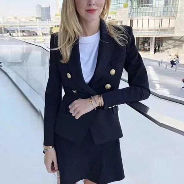 female double breasted blazers jacket autumn winter elegant casual long-sleeve solid color office ladies coat suits fake pocket1, White;black
female double breasted blazers jacket autumn winter elegant casual long-sleeve solid color office ladies coat suits fake pocket1, White;black
