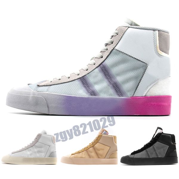 2020 blazer mid with men dunk athletic shoes casual high cut white gray university black sport shoes blue sport varsity corn 36-45 z39