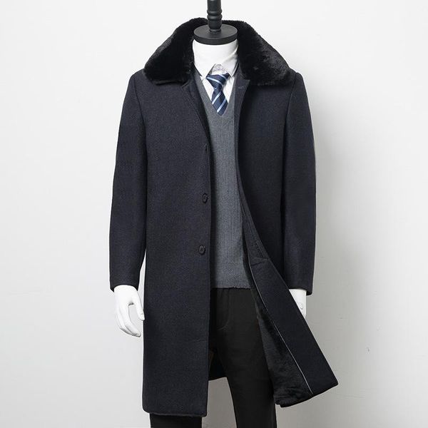 2020 new middle aged winter side seam pocket straight hem single breasted lapel multi pocket casual coat men's wear, Black
2020 new middle aged winter side seam pocket straight hem single breasted lapel multi pocket casual coat men's wear, Black