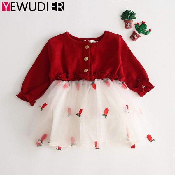 girl's dresses autumn baby girls clothes cute mesh patchwork princess dress born long sleeve jumpsuit costume for birthday party, Red;yellow
girl's dresses autumn baby girls clothes cute mesh patchwork princess dress born long sleeve jumpsuit costume for birthday party, Red;yellow