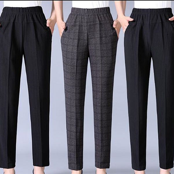 autumn winter middl aged women warm velvet elastic waist casual straight pants female trousers plus size clothing 1017, Black;white
autumn winter middl aged women warm velvet elastic waist casual straight pants female trousers plus size clothing 1017, Black;white