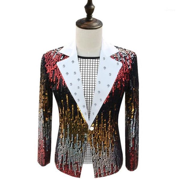 men's suits & blazers s-5xl 2021 men's clothing bigbang gd hair stylist fashion slim rock sequined costume suit plus size singer d, White;black
men's suits & blazers s-5xl 2021 men's clothing bigbang gd hair stylist fashion slim rock sequined costume suit plus size singer d, White;black