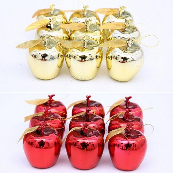 12 pcs apples christmas tree hanging ornament home new year party events fruit pendant red golden christmas decoration
12 pcs apples christmas tree hanging ornament home new year party events fruit pendant red golden christmas decoration