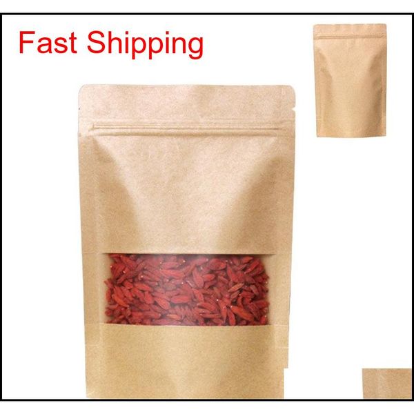 100pcs reusable grocery bags ziplock stand up food pouches kraft paper bags with matt window fda barrier bags for beans candy snack teq9e
100pcs reusable grocery bags ziplock stand up food pouches kraft paper bags with matt window fda barrier bags for beans candy snack teq9e