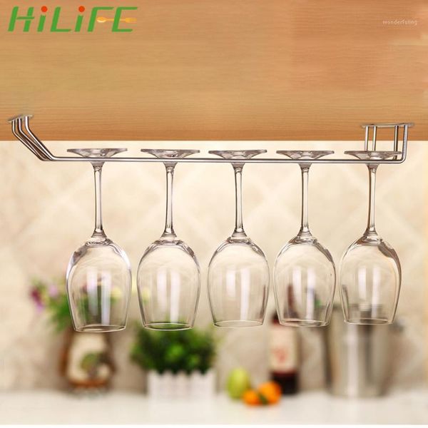 hilife 27cm 35cm stainless steel hanging goblet holder wine glass rack stemware holder creative home storage1
hilife 27cm 35cm stainless steel hanging goblet holder wine glass rack stemware holder creative home storage1