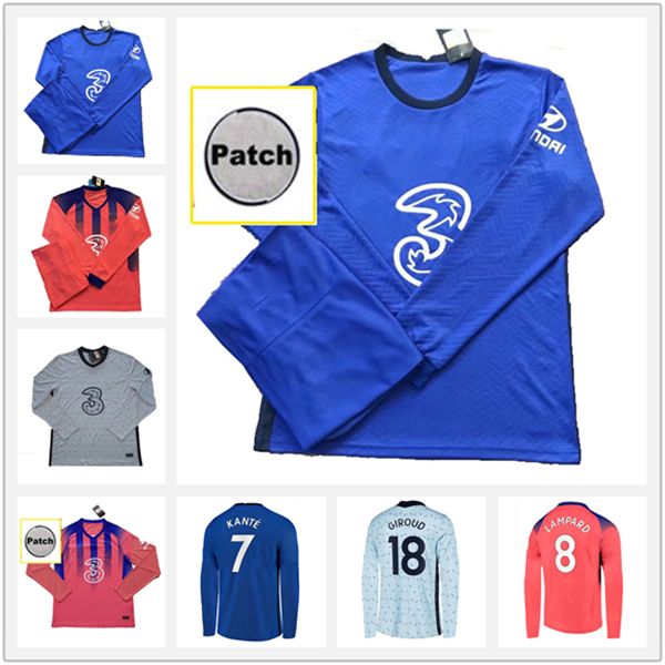 20 21 жиру канта мужского с длинным рукавом футбол джерси ziyech kovačić pulisic главной вдали третьи майки мората жоржиего костюм униформы, Black
20 21 жиру канта мужского с длинным рукавом футбол джерси ziyech kovačić pulisic главной вдали третьи майки мората жоржиего костюм униформы, Black