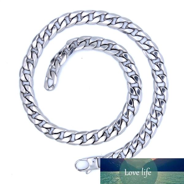 10mm 18'' - 36'' inches customize length mens stainless steel necklace curb cuban link chain fashion punk jewerly, Silver
10mm 18'' - 36'' inches customize length mens stainless steel necklace curb cuban link chain fashion punk jewerly, Silver