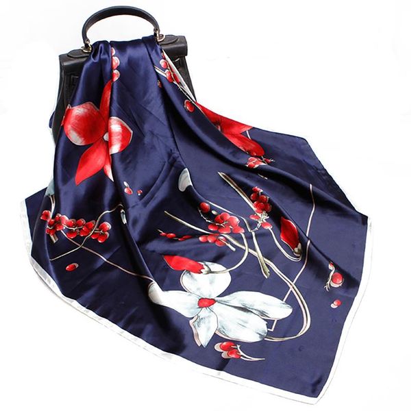 silk scarves women shawl flower print satin hijab scarf female bandana 90*90cm square fashion ladies scarf on bag, Blue;gray
silk scarves women shawl flower print satin hijab scarf female bandana 90*90cm square fashion ladies scarf on bag, Blue;gray
