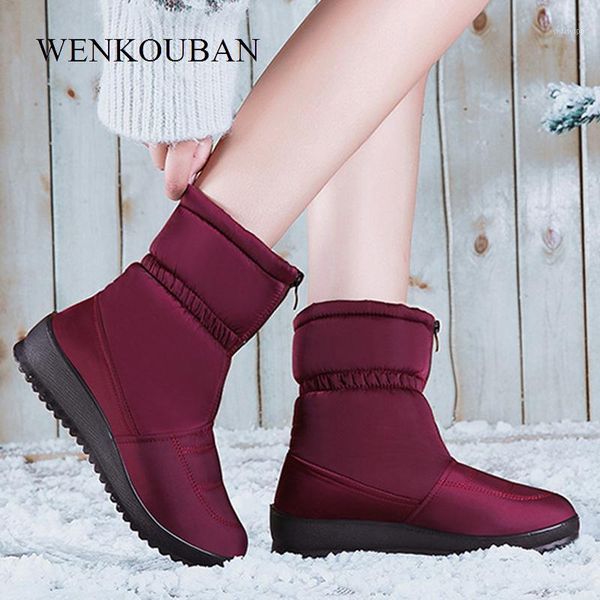 waterproof snow boots women winter platform ankle boots ladies warm fur wedge botines female front zip non-slip botas mujer 20201, Black
waterproof snow boots women winter platform ankle boots ladies warm fur wedge botines female front zip non-slip botas mujer 20201, Black