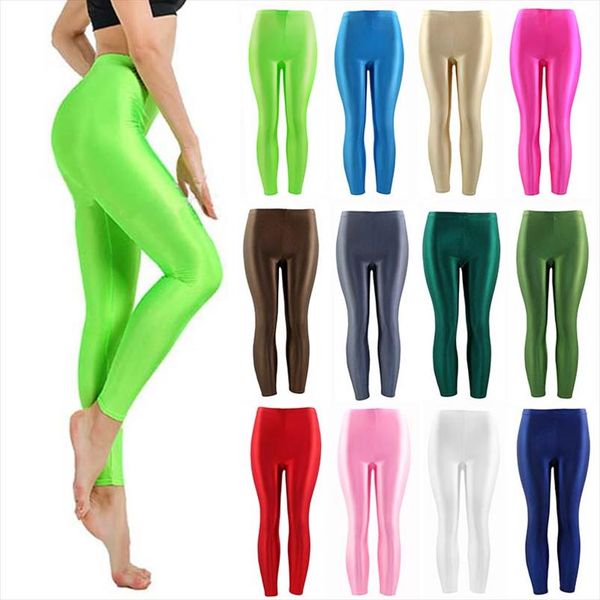 women pant for girl spandex shiny solid color fluorescent leggings casual elastic large size 1pc trousers 2020 new, Black
women pant for girl spandex shiny solid color fluorescent leggings casual elastic large size 1pc trousers 2020 new, Black