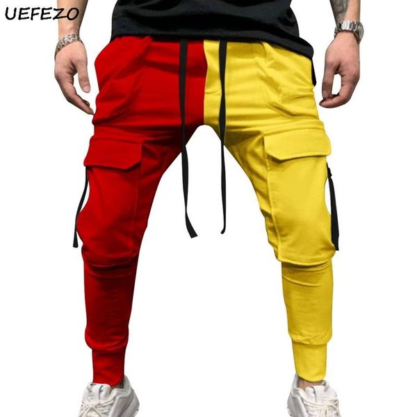 men's pants cysincos men stitching color streetwear harem punk ribbons casual silm fit joggers hip hop trousers, Black
men's pants cysincos men stitching color streetwear harem punk ribbons casual silm fit joggers hip hop trousers, Black