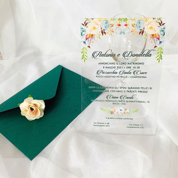 customized colorful printing 10pcs acrylic cards wedding invitation card transparent crystal invites custom envelopes
customized colorful printing 10pcs acrylic cards wedding invitation card transparent crystal invites custom envelopes