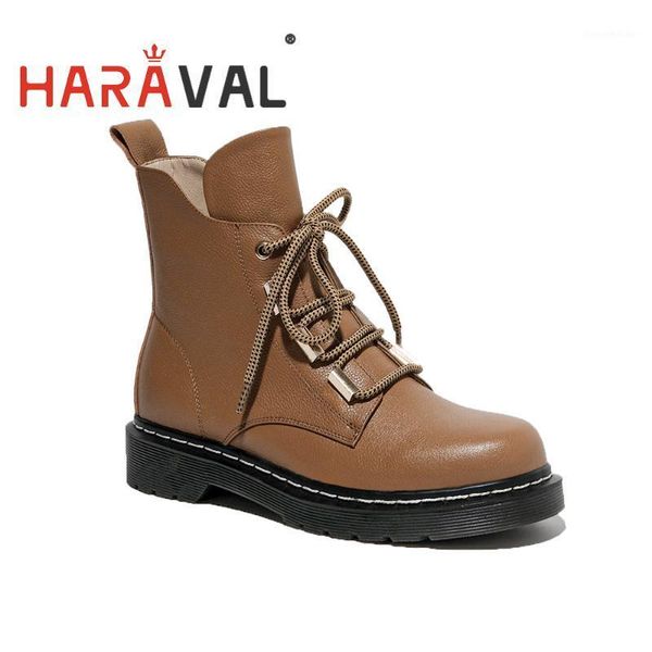 boots haraval women quality autumn ankle leather cross lace-up flat lady shoes fashion elegant black motorcycle boote141l1
boots haraval women quality autumn ankle leather cross lace-up flat lady shoes fashion elegant black motorcycle boote141l1